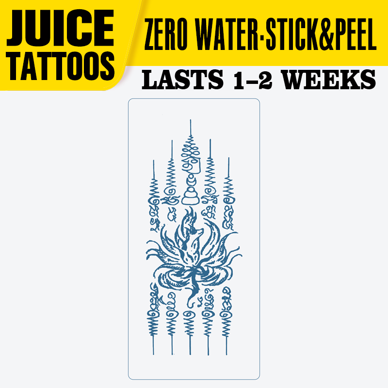 Thai Sak Yant Tattoo|1-2 Weeks Lasting|Juice Tattoos|Jagua Ink Semi Permanent Tattoo