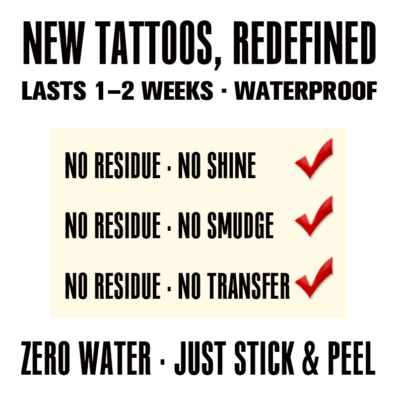1-2 Weeks Lasting Butterfly–Temporary Juice Tattoos,Waterproof Herbal Jagua Stickers,Zero Water,Stick&Peel