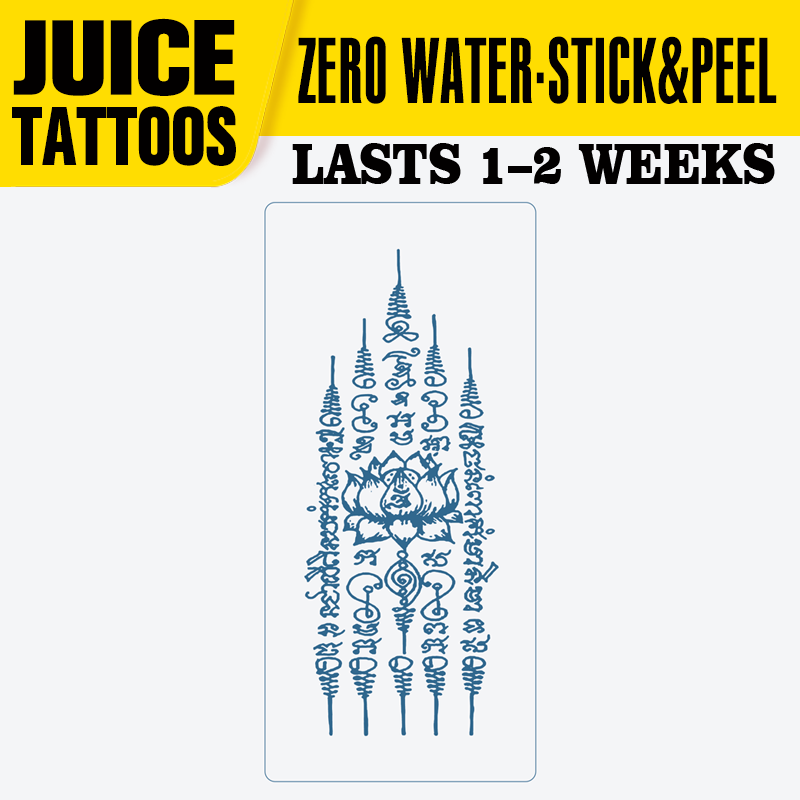 Thai Sak Yant Tattoo|1-2 Weeks Lasting|Juice Tattoos|Jagua Ink Semi Permanent Tattoo