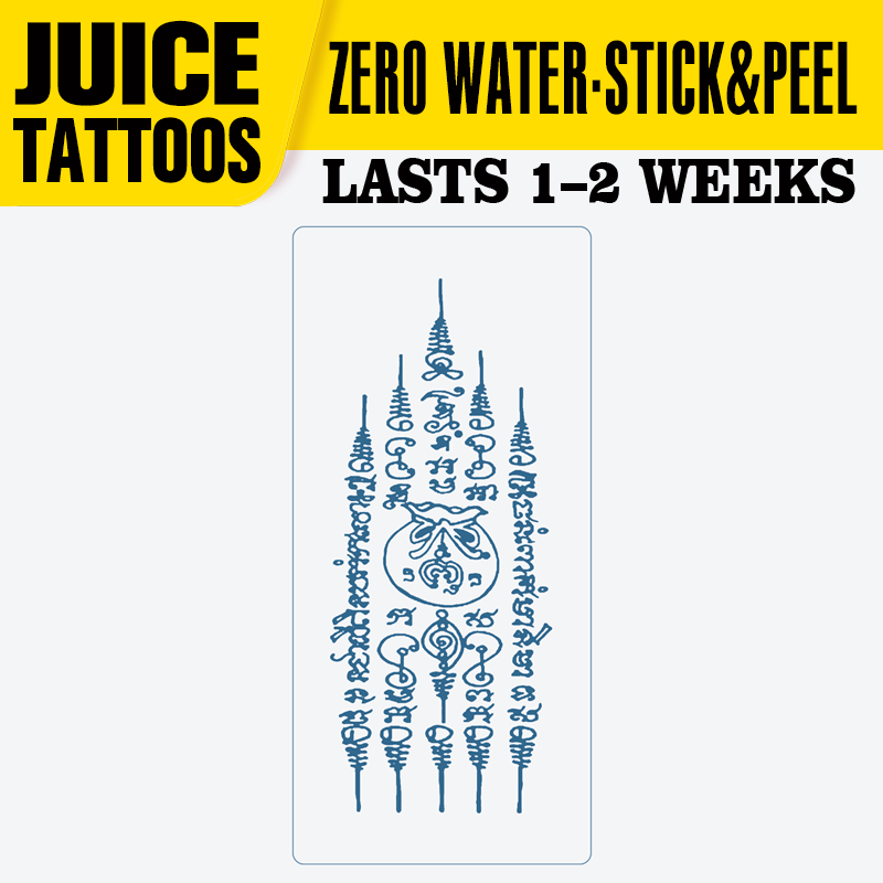 Thai Sak Yant Tattoo|1-2 Weeks Lasting|Juice Tattoos|Jagua Ink Semi Permanent Tattoo