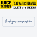 1-2 Weeks Lasting Artistic Font Temporary Tattoos – No Water Needed, Juice-Free Herbal Jagua Stickers, Waterproof & Realistic Semi-Permanent Body Art, Just Stick & Peel (Inkbox Style)